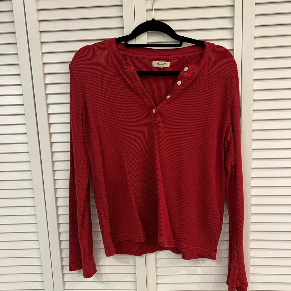 Brick Red Madewell Quarter Button Up